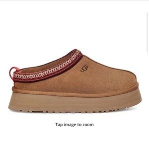 UGG® Tazz Suede Platform Slipper Clogs; size 6